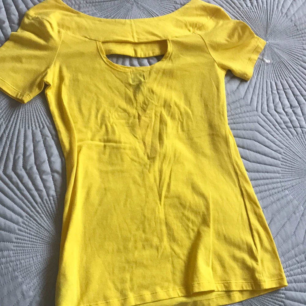 Short Sleeve Yellow Top